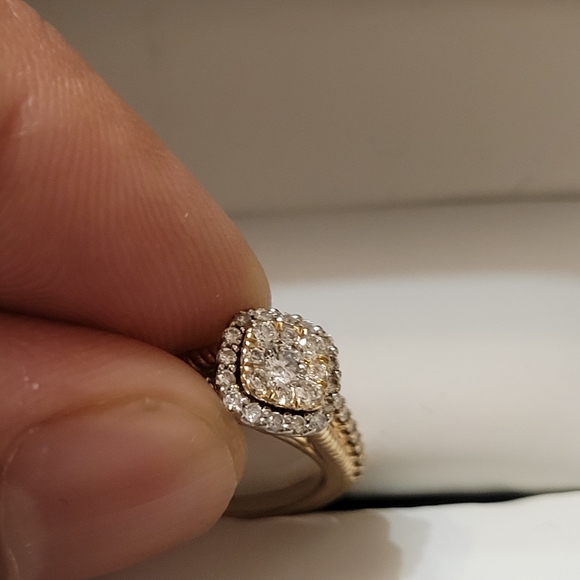 Engagement ring 10k yellow gold 0.50 ct Michael Hl - Picture 6 of 6